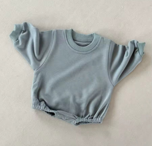 Sweatshirt bubbles- slate blue