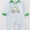 Green tractor clover romper