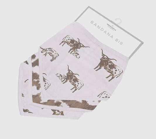 Forever cowboys & cowgirls bamboo bandana bibs
