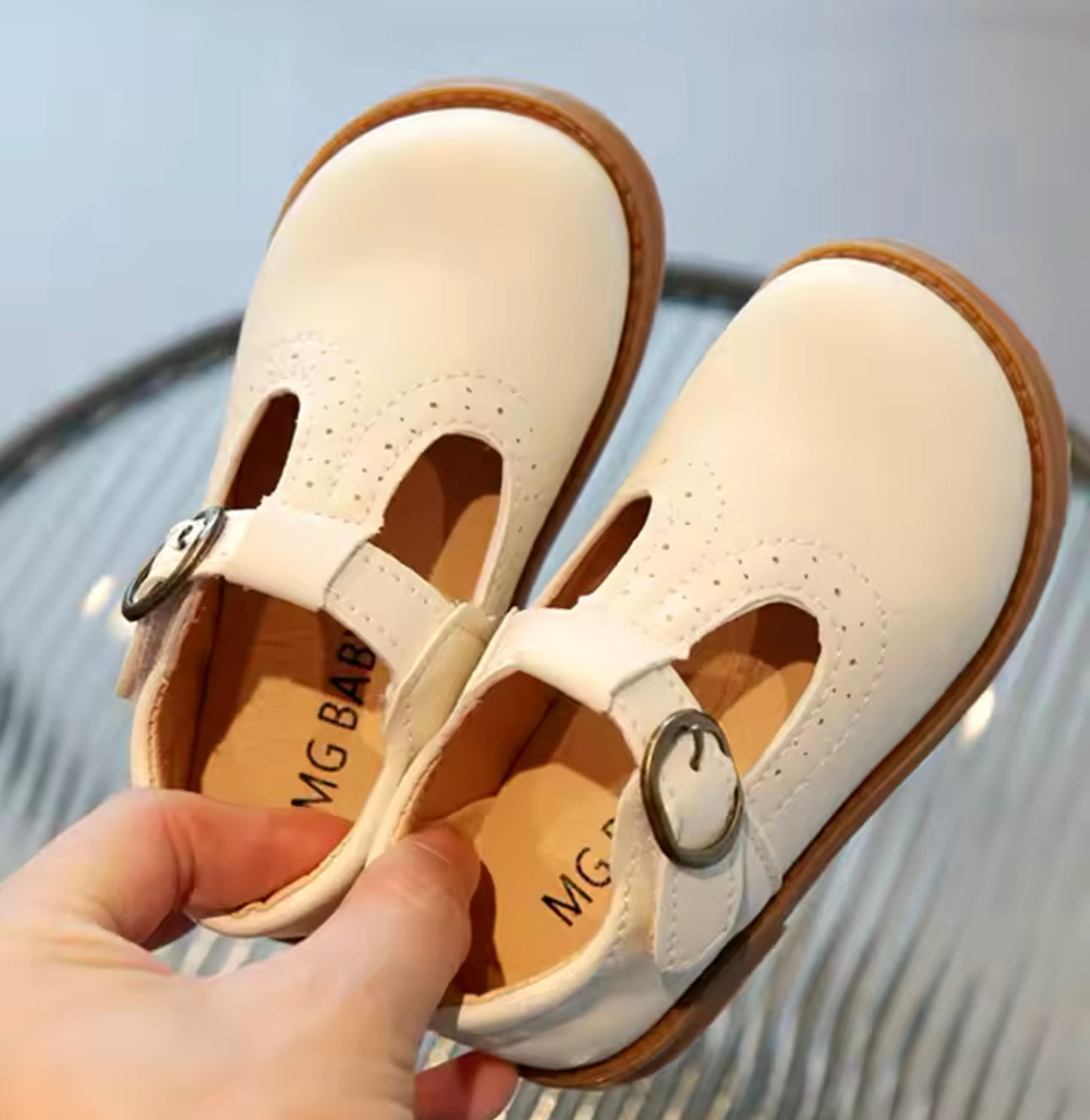 White vintage shoes