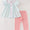Pink Pumpkin ruffle girls set
