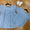 Blue gingham bubble- runs generously