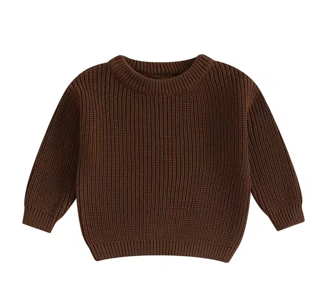 Chunky brown sweater