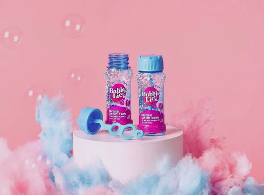 Bubblelick cotton candy bubbles