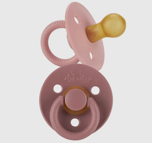 Itzy soother paci set - blossom + rosewood