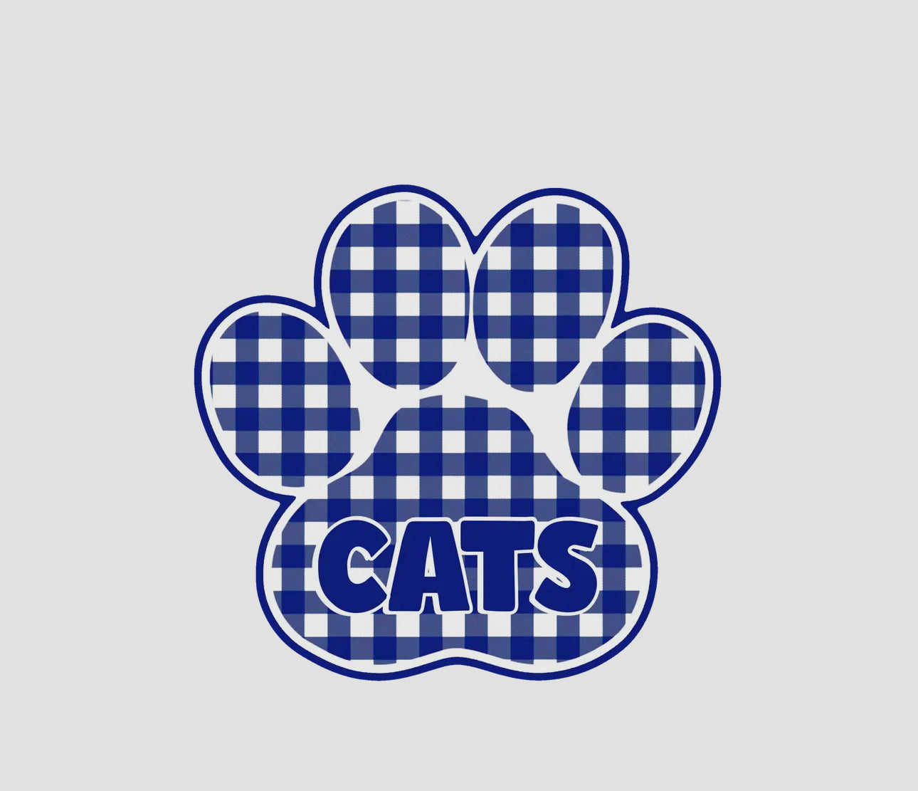 CATS paw print yard sign
