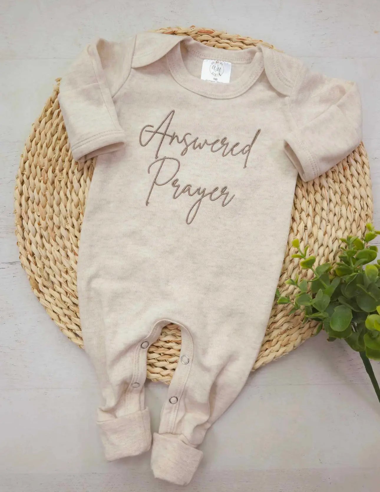 Answered prayer romper NB