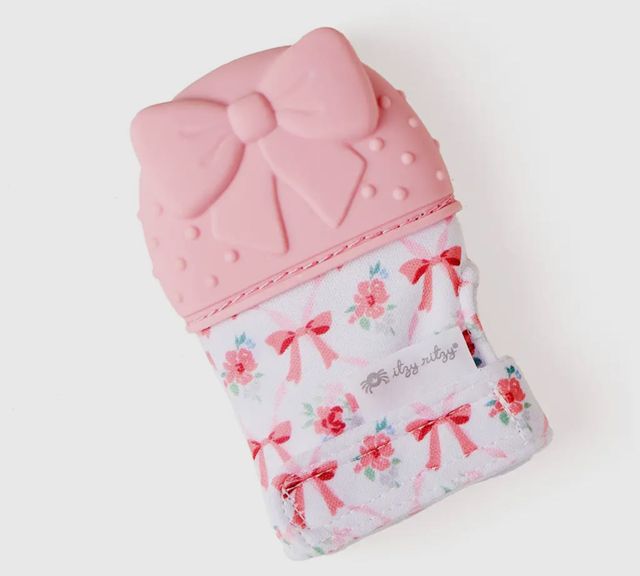 Bow teething mitts