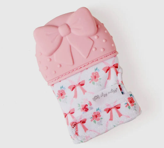 Bow teething mitts