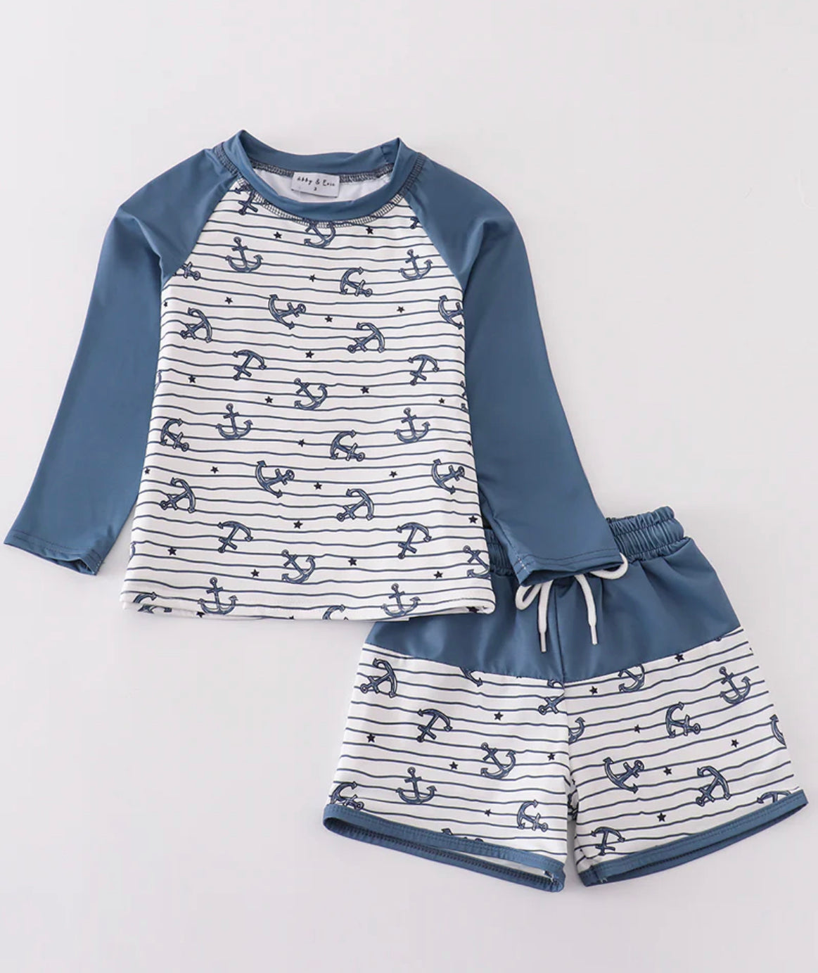 Blue anchor swimwear