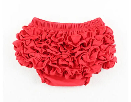 Red ruffle bloomers