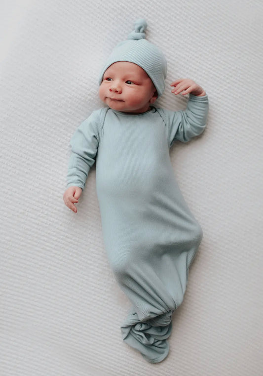 Knot gown- blue (matches labor gown)