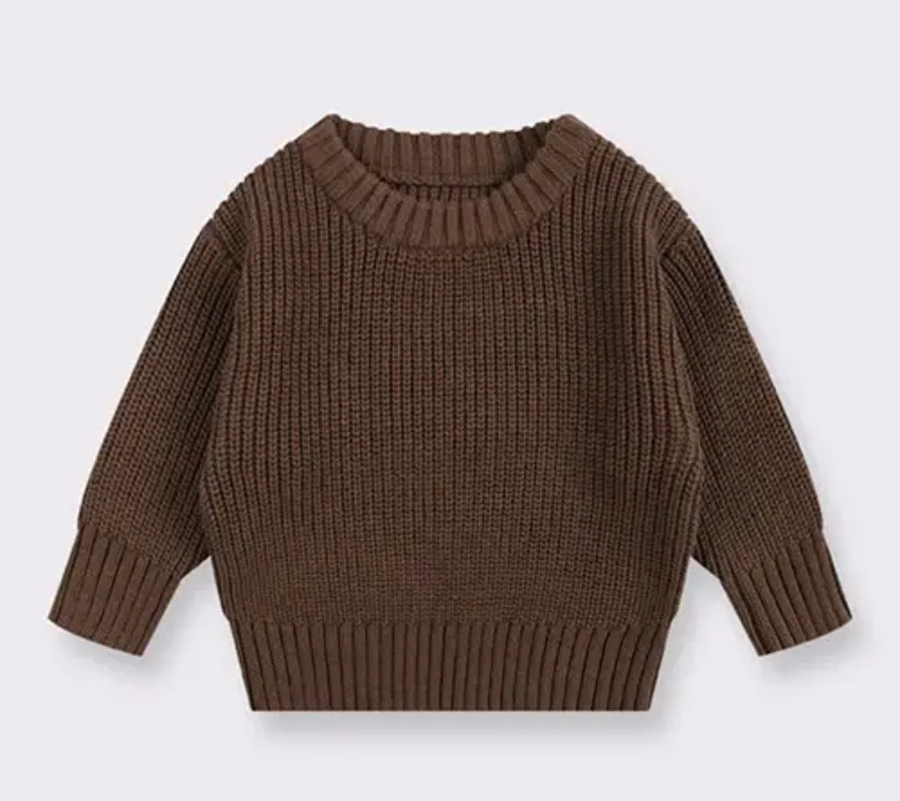 Dark brown chunky sweater