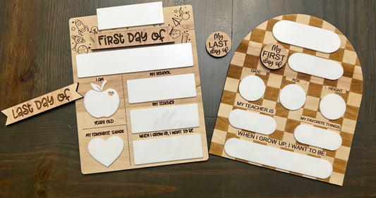 Dry erase back to school boards
