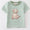 Sage puppy striped top