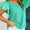 Mint green flutter sleeve blouse