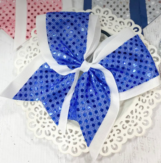 Sequin cheer bow