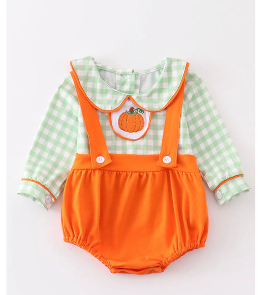 Pumpkin plaid bubble set
