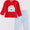 Red Valentine XOXO appliqué boys set