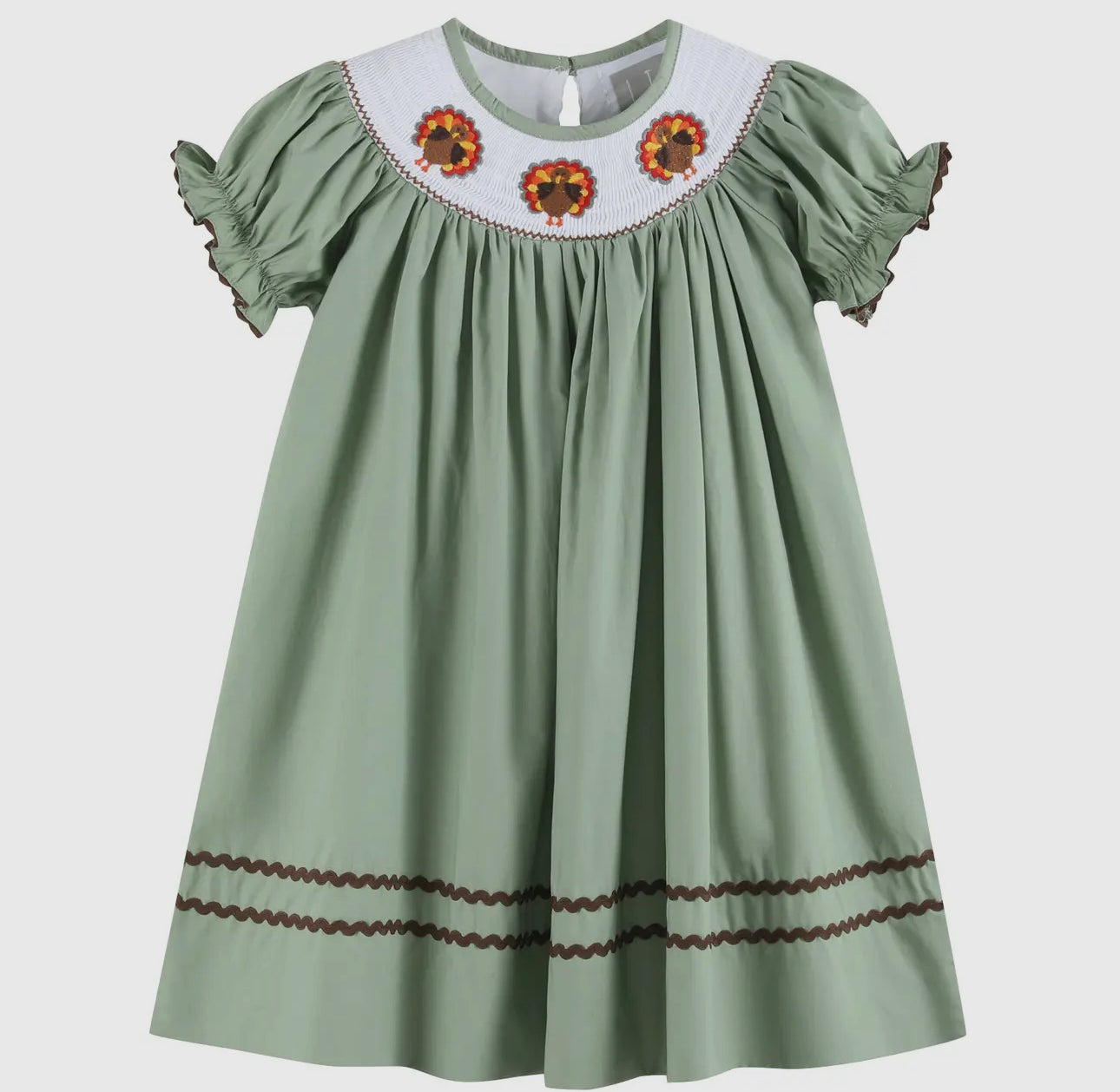 Smocked turkey dress