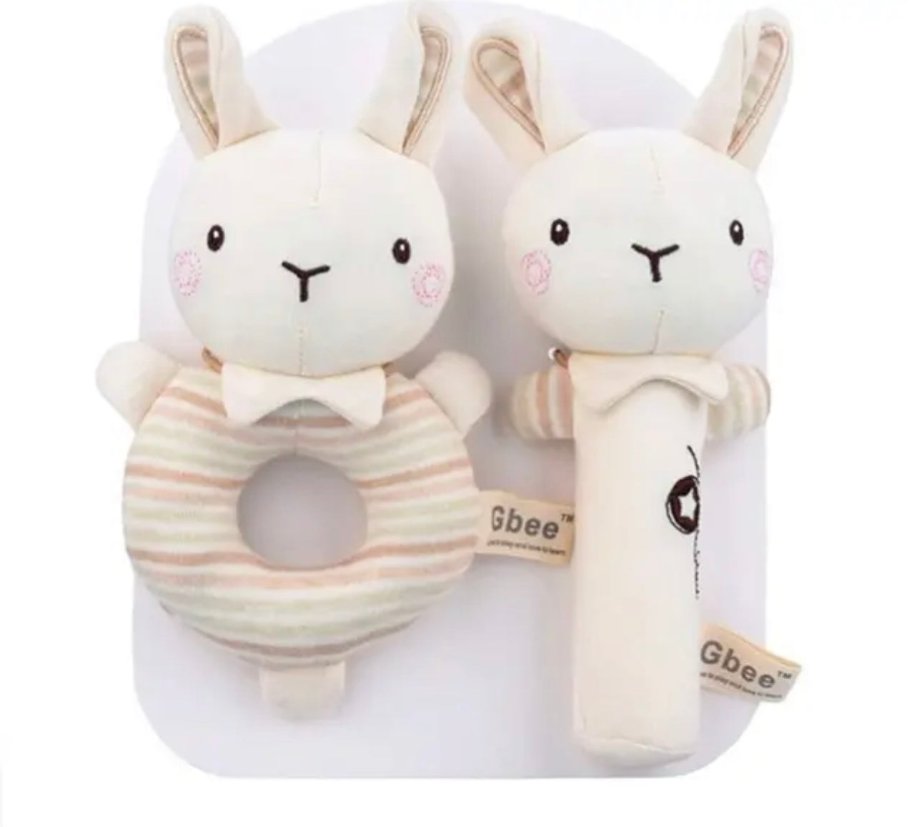Soft baby rattles