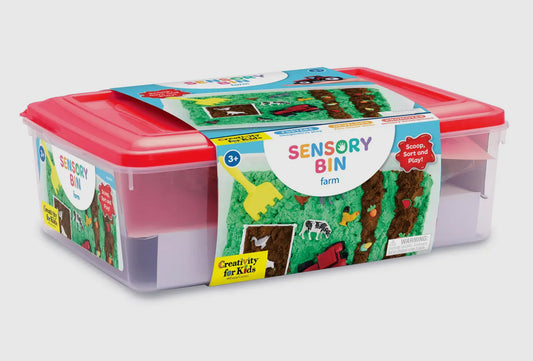 Farm sensory activity bin
