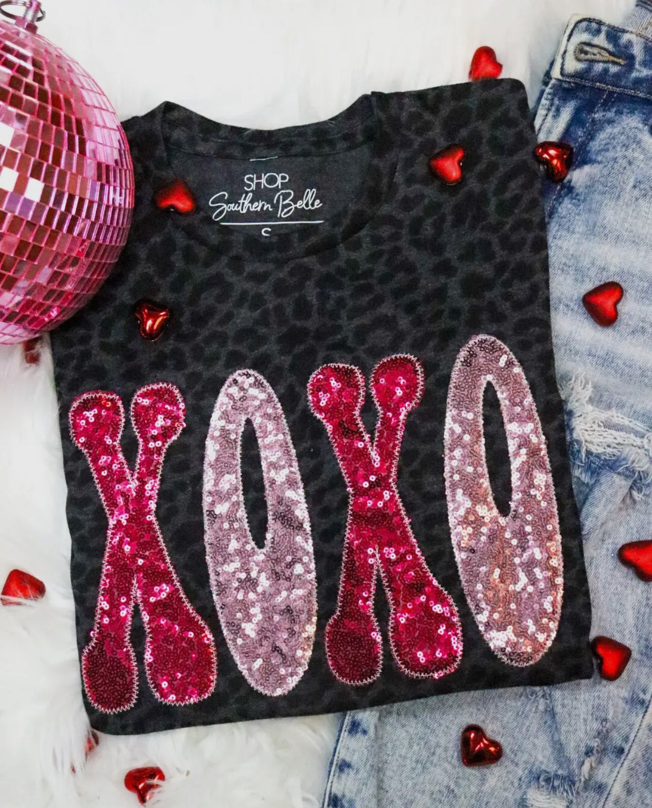 XOXO appliqué tee