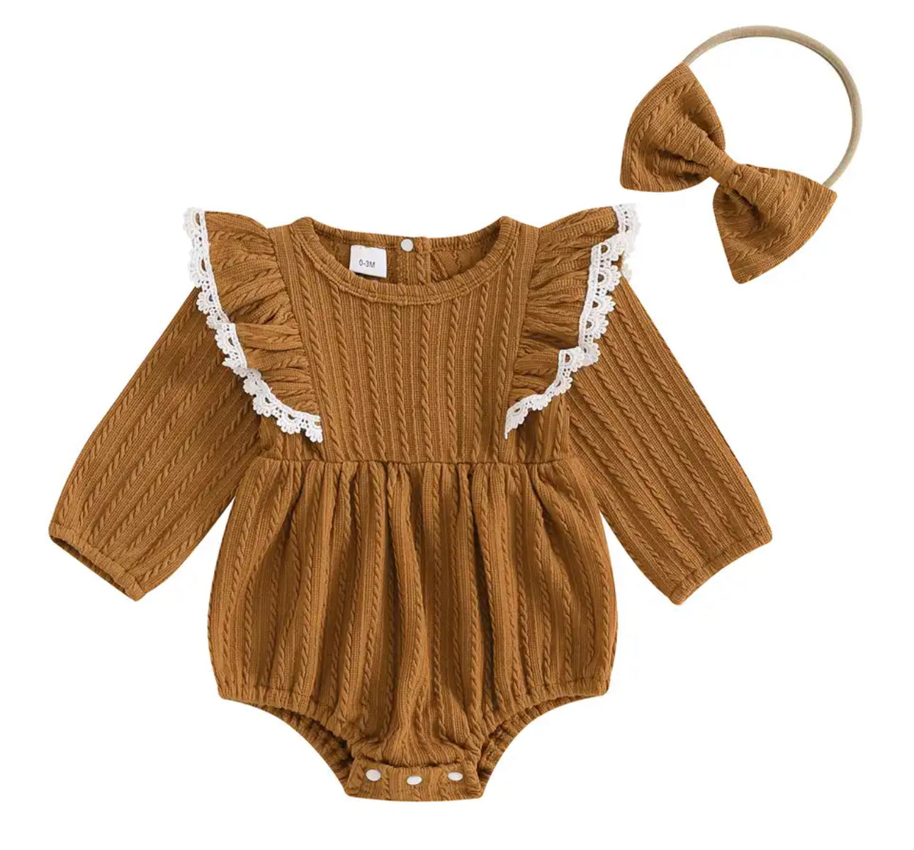 Brown knit bubble