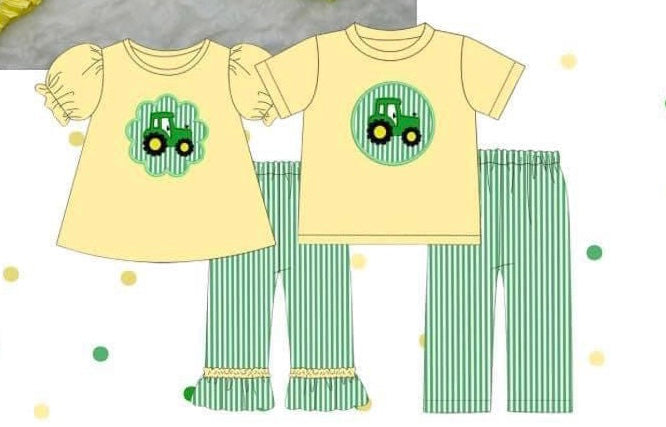 Farm life tractor pant set