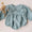 Blue collard ruffle bubble