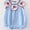 Patriotic flag girls bubble