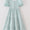 Blue tiered ruffle mom dress