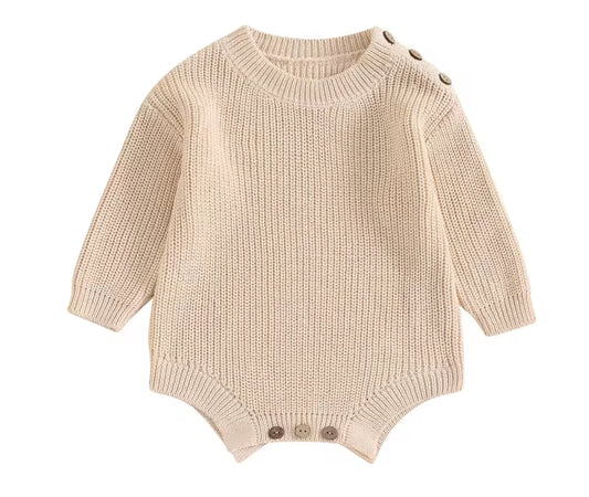 Chunky sweater romper