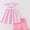 Ice cream French knot girls short set