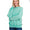 Acid wash oversized pullover - turquoise