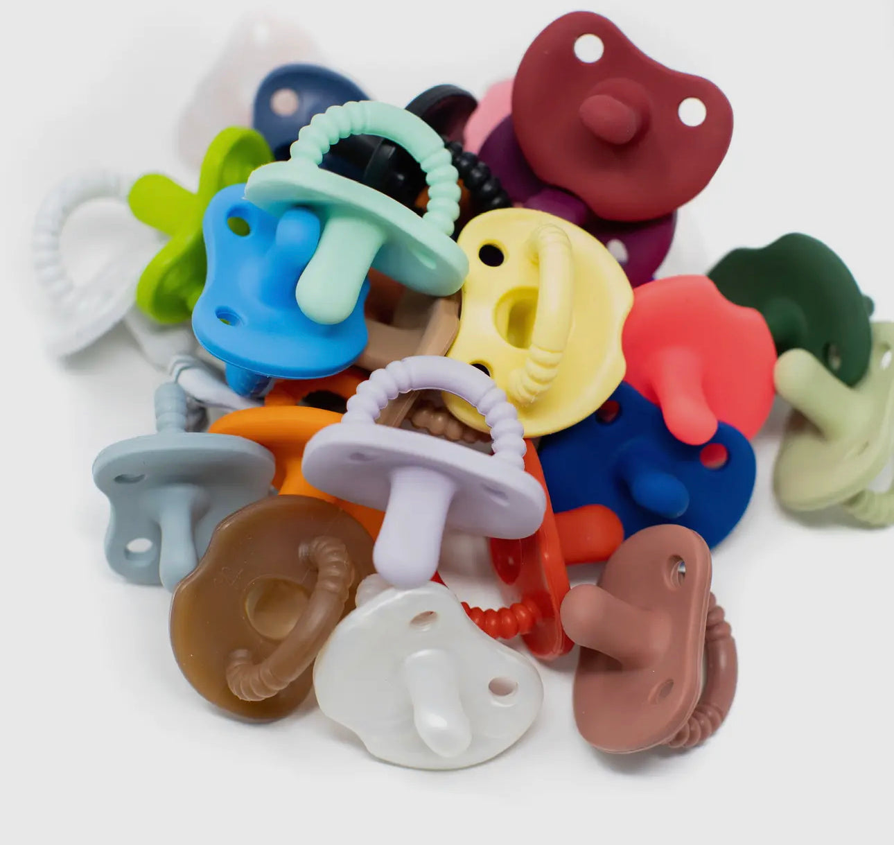 Three Hearts Flat Pacifiers