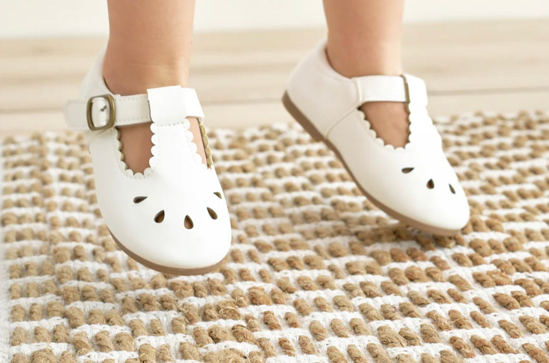 White vintage shoes