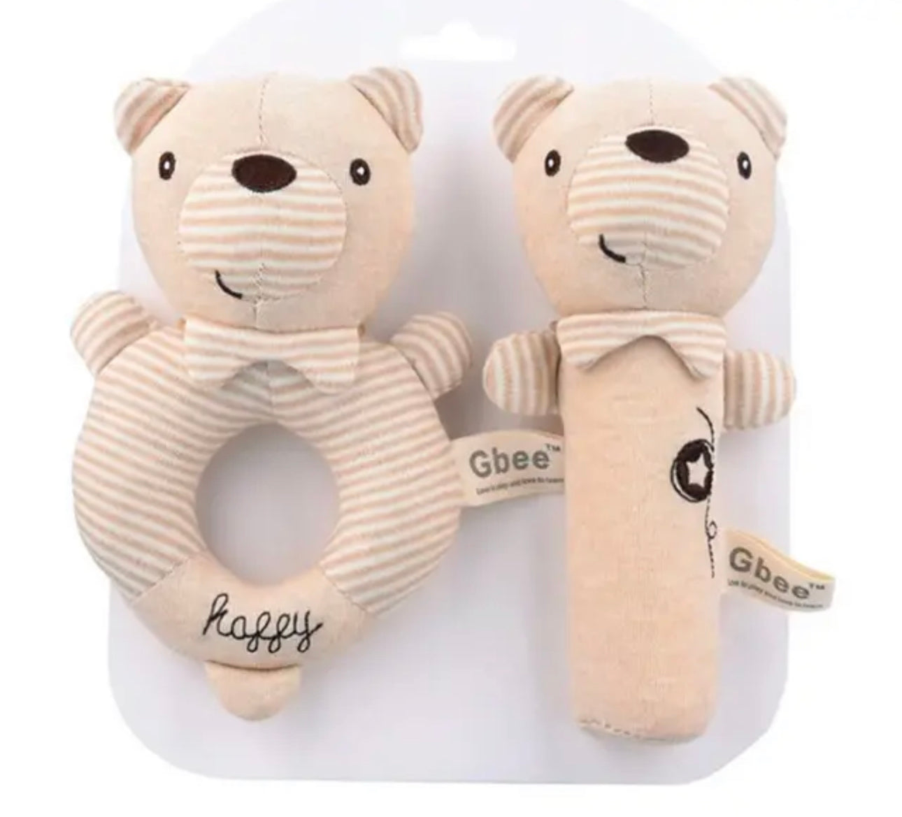 Soft baby rattles