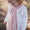 White ruffle knit sweater