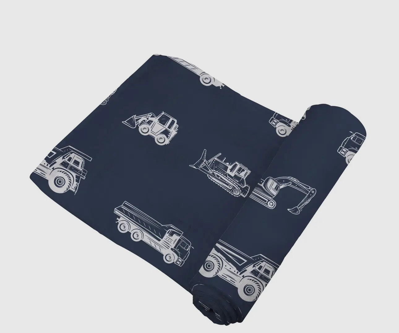 Dump trucks & diggers bamboo swaddle