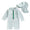 Green stripe Rashguard swim with hat