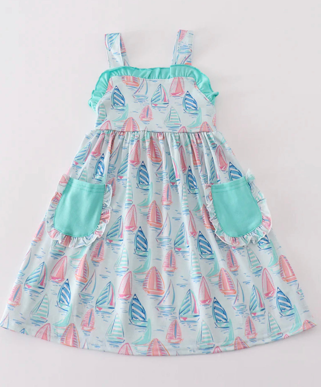 Sailboat girls dress