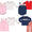 Santa trio pink bubble