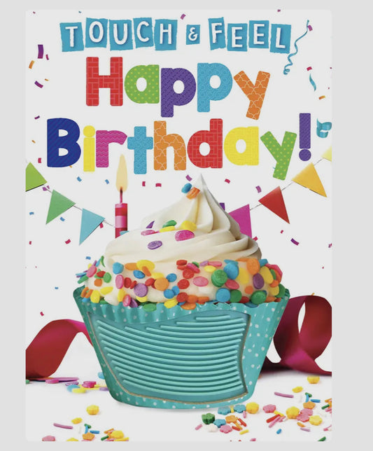 Happy Birthday - touch & feel sensory board book