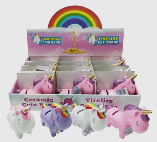 Unicorn Coin Banks 5in