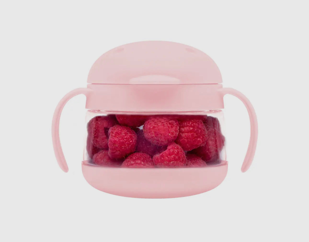 Ubbi snack container with lid - pink