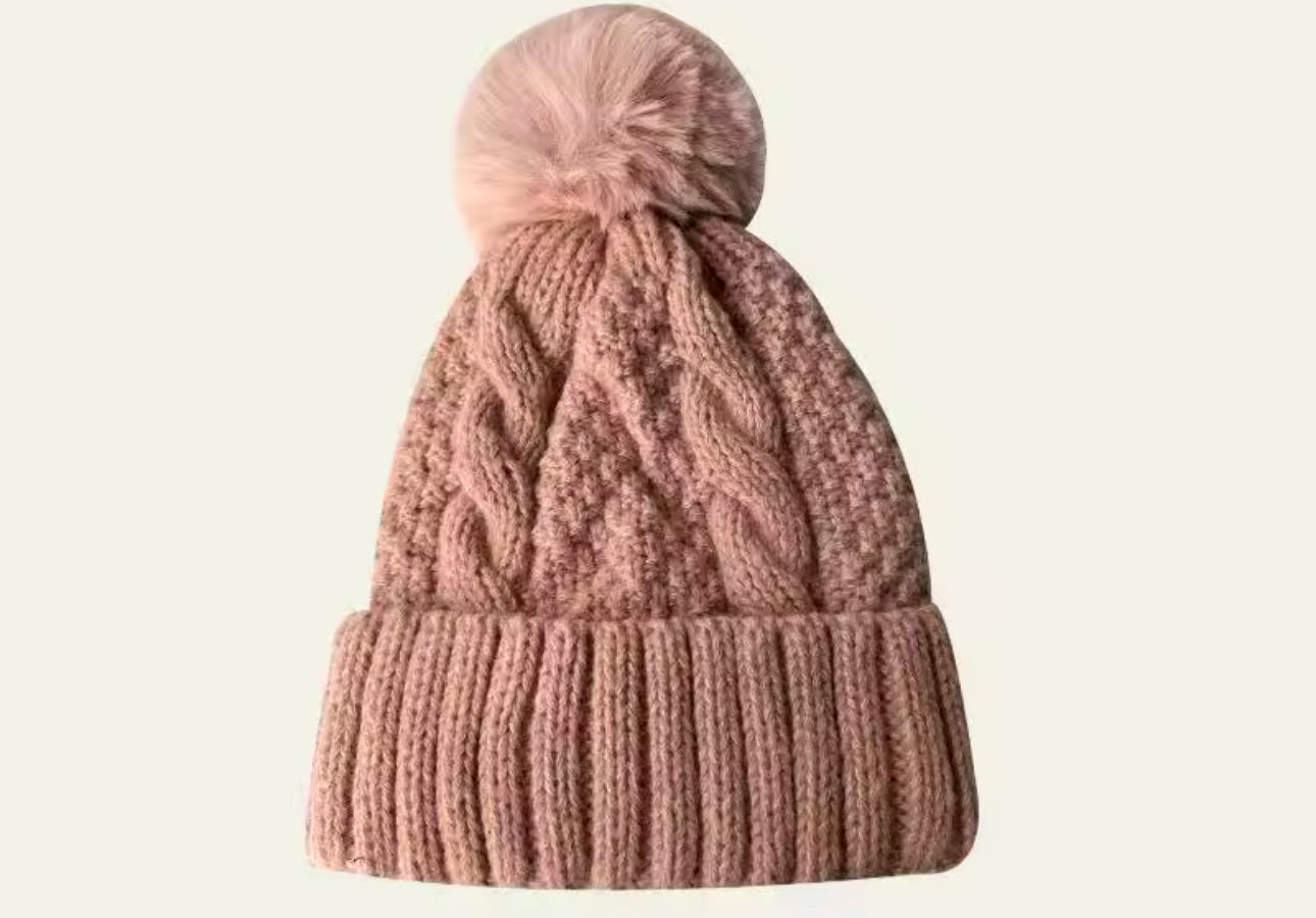 Textured beanie hat
