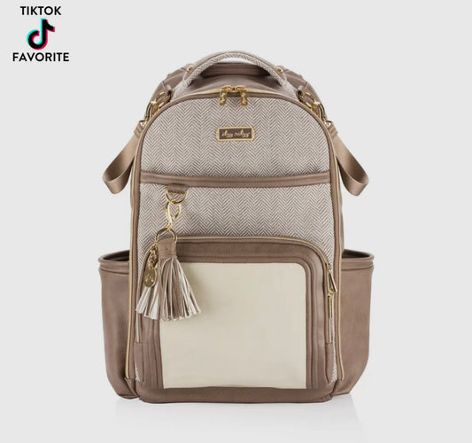 Itzy ritzy vanilla latte boss plus backpack diaper bag