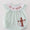 Embroidered he is risen girls bubble
