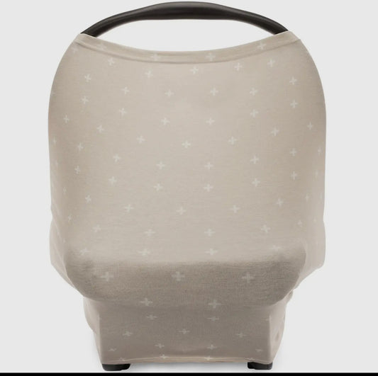 Multi use 4 in 1- car seat cover, nursing cover, shopping cart cover, high chair cover - desert